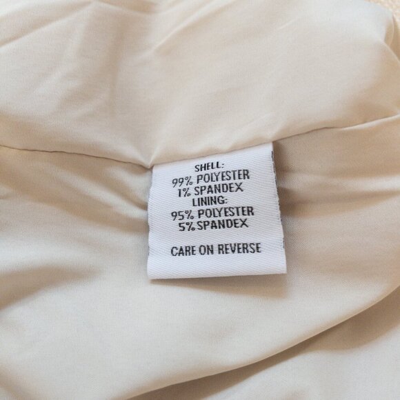 Calvin Klein Cream Textured Lounge Pants L NWT Drawstring Wide Leg Soft Stretch - Picture 4 of 4